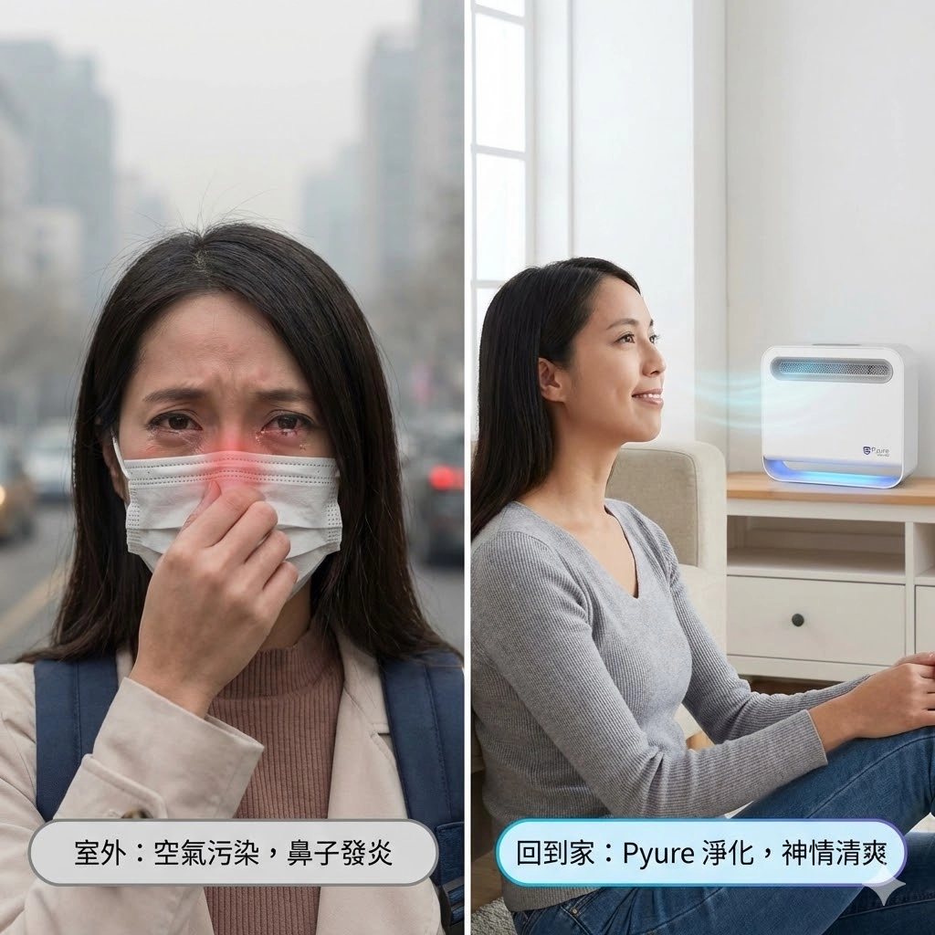 空氣品質,鼻子發炎症狀,pm２５,空氣品質監測